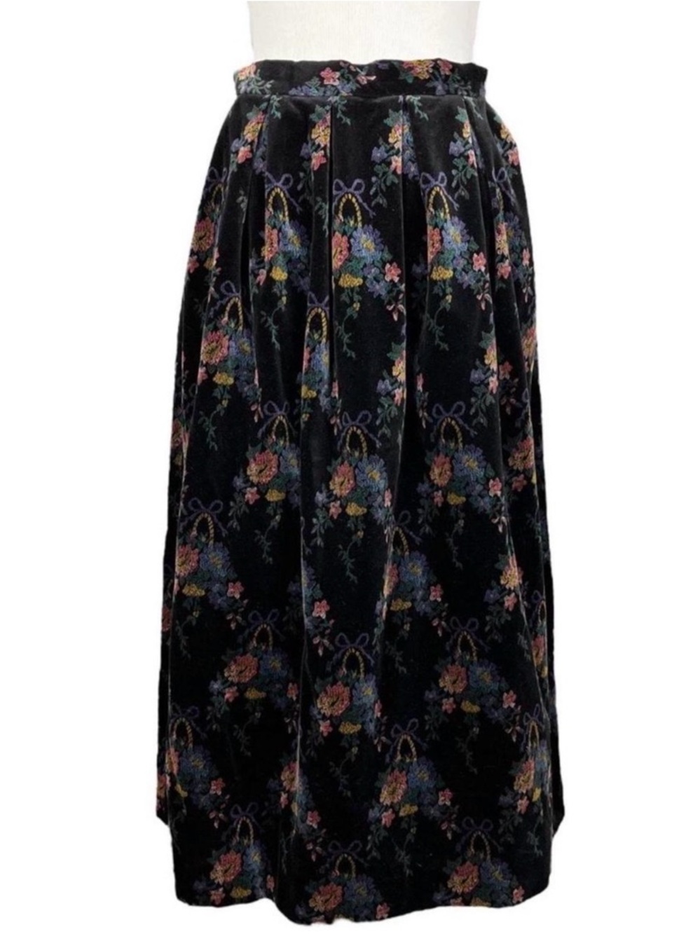 Vintage Cottage Velvet Skirt